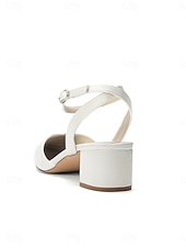 abordables Madre de la Novia/Novio-Zapatos de tacón ancho rosa para mujer con tira trasera y correa en el tobillo, elegantes zapatos para la madre de la novia para bodas en jardines, cómodos zapatos de vestir de tacón bajo para