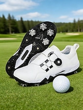 economico Scarpe da Golf per Donne-Scarpe da golf professionali da donna – suola antiscivolo con tacchetti &amp;Chiusura regolabile, stile sportivo performante per golf, allenamento all'aperto e attività atletiche