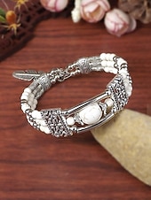 halpa Lomatarvikkeet-Naisten boheemityylinen turkoosi metalliseosrannekoru, monivärinen, ihanteellinen jokapäiväiseen käyttöön, lomalle ja matkoille