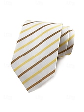 お買い得  結婚 ACC-メンズポリエステルストライプネクタイ、クラシックフォーマルビジネス＆ウェディングパーティーアクセサリー、複数の色、男性のためのエレガントなプロフェッショナルスタイル