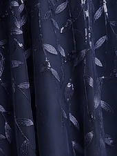 preiswerte Bodenlänge-Ballkleid A-Linie Bodenlang Brautmutterkleid Ärmellos Ein-Schulter Elegant Formell Hochzeitsgast Formeller Abend Tüll mit Falten Gerafft Stickerei