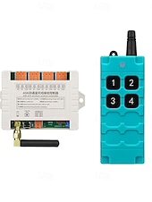 cheap Smart Switch-DC12V 24V 4CH Remote Control Switch RF Transmitter and Receiver 433mhz Power ON OFF Switches