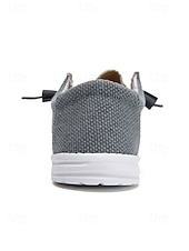 cheap Men-Men's Canvas Outdoor Resort Shoes – Comfortable Slip-On Loafers for Travel, Walking and Casual Resort Wear