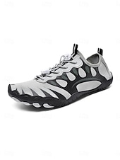 economico Uomini-Scarpe da acqua da uomo arancioni e nere ad asciugatura rapida, leggere, traspiranti e antiscivolo, ideali per attività acquatiche, passeggiate in spiaggia, nuoto, kayak, trekking fluviale e avventure all'aria aperta.