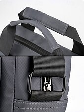 baratos Bolsas para Homem-Bolsa transversal masculina de nylon em várias cores, com grande capacidade, múltiplos bolsos e alça ajustável, ideal para uso casual diário, viagens e atividades ao ar livre.
