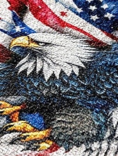  Dameveske i polyester med justerbar stropp, dristig ørn- og amerikansk flaggtrykk, perfekt for USAs 250-årsjubileum, uavhengighetsdagen og hverdagsbruk