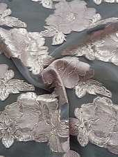 billige Te Lengde-A-linje Te-lengde Blazer kjoler Kjole til brudens mor Langermet Skjortekrage Elegant Årgang Formell Bryllupsgjest Bryllupsfest Sateng Jacquard med Plissert Blomst