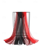 billige Ferietilbehør-Dameskjerf i bohemsk gradientstil i chiffong, flerfarget, lett polyestersjal for fritidsbruk, reise, ferie, strand og resortstil