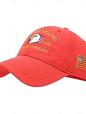  Cappello unisex 250° anniversario/indipendenza, berretto da baseball, portatile, traspirante, quotidiano, per esterni, strada, ricamo, bandiera