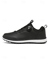 cheap Men's Golf Shoes-Men's Golf Shoes with Adjustable BOA Fit System – Premium Faux Leather, Stylish White Design for Golf &amp; Outdoor Sports