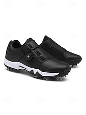 cheap Men's Golf Shoes-Men's Premium White Golf Shoes with High-Performance Outsole – Stylish and Comfortable for Professional Golf Players