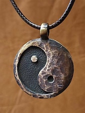 economico Accessori per le vacanze-Collana con ciondolo in lega bohémien da uomo, gioielli vintage in argento con catena a strati tribali, per vacanze estive al mare e abbigliamento casual quotidiano