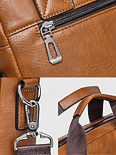 Χαμηλού Κόστους Ανδρικές τσάντες-ανδρική τσάντα ώμου από τεχνητό δέρμα σε πολλά χρώματα, μεγάλης χωρητικότητας, με πολλές τσέπες και χιαστί τσαντάκι για καθημερινή χρήση, εργασία, μετακινήσεις και ταξίδια