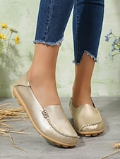 Недорогие Женская обувь на плоской подошве-Женские желтые мокасины-лоферы, удобные повседневные туфли без шнурков, мягкие легкие прогулочные туфли для повседневной носки, путешествий и работы. &amp;отдых в выходные