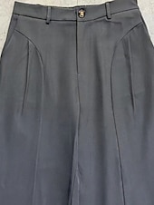 economico Pantaloni eleganti-Per uomo Pantaloni Pantaloni Eleganti Tasca Bottoni Semplice Comodità Traspirante Lunghezza intera All'aperto Abbigliamento casual alla moda Vacanza Moda Marrone Grigio scuro Inelastico