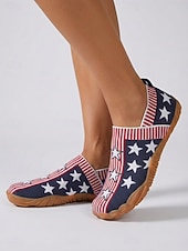 cheap Women Shoes-Women's Patriotic Anniversary Water Shoes – Quick-Dry, Wide Fit, Non-Slip for Beach, Pool, Travel &amp; Summer