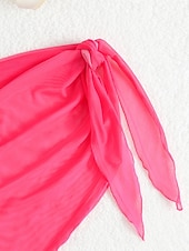 abordables Maillot de bain une pièce-Maillot de bain Enfants Fille Extérieur Bloc de Couleur Vacances Évider Maillots de bain 4 ans et + Été Bleu Noir Vert Véronèse