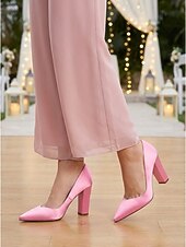 Χαμηλού Κόστους Μητέρα της Νύφης/του Γαμπρού-Γυναικεία μπλε σκούρο γόβες με ψηλό τακούνι, κομψά παπούτσια για τη μητέρα της νύφης για γάμο στην πόλη, άνετα παπούτσια με μυτερή μύτη και μεσαίο τακούνι για επίσημες εκδηλώσεις &amp;βραδινά ρούχα