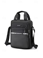 baratos Bolsas para Homem-Bolsa transversal masculina de nylon em várias cores, com grande capacidade, múltiplos bolsos e alça ajustável, ideal para uso casual diário, viagens e atividades ao ar livre.