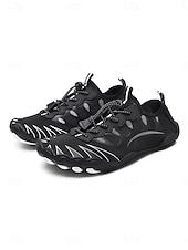 economico Uomini-Scarpe da acqua da uomo arancioni e nere ad asciugatura rapida, leggere, traspiranti e antiscivolo, ideali per attività acquatiche, passeggiate in spiaggia, nuoto, kayak, trekking fluviale e avventure all'aria aperta.