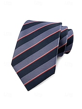お買い得  結婚 ACC-メンズポリエステルストライプネクタイ、クラシックフォーマルビジネス＆ウェディングパーティーアクセサリー、複数の色、男性のためのエレガントなプロフェッショナルスタイル