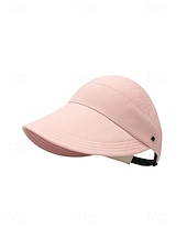 halpa Naisten hatut-Naisten polyesteristä valmistettu avoin aurinkolippalakki, monivärinen pakattava leveälierinen lippalakki korvaremmillä, vapaa-ajan käyttöön, matkoille, lomalle, rannalle ja ulkoiluun