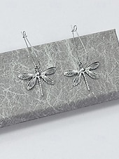 economico Orecchino da donna-Orecchini pendenti da donna in lega a forma di libellula, stile bohémien, gioielli leggeri ispirati alla natura, perfetti per l'uso quotidiano, i viaggi e le vacanze estive.