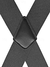 billige Bryllup ACC-Elastiske justerbare seler i polyester for menn i flere farger for bryllupsfester, kontorpendling, forretningsantrekk og formell bruk