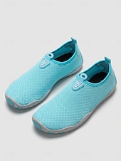 abordables Femmes-Chaussures aquatiques bleues imperméables pour femmes, à séchage rapide, respirantes, légères et antidérapantes, idéales pour la randonnée, la plage, le surf et les excursions en rivière. &amp;aventures