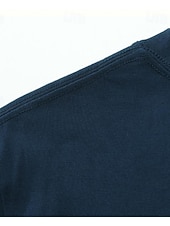 baratos Camiseta lisa-Camiseta 100% Algodão Feminina Cor Sólida Básica Clássica Casual de Manga Longa com Decote Redondo Tops Regulares para o Dia a Dia Saídas Preta Branca Vermelha Azul Marinho Verde Menta Primavera