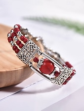 halpa Lomatarvikkeet-Naisten boheemityylinen turkoosi metalliseosrannekoru, monivärinen, ihanteellinen jokapäiväiseen käyttöön, lomalle ja matkoille