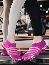 economico Donne-Scarpe da acqua da donna a punta larga in maglia – calzini da acqua leggeri, ad asciugatura rapida, a piedi nudi, con suola antiscivolo, minimalisti, da spiaggia &amp;stile outdoor per nuoto, snorkeling,