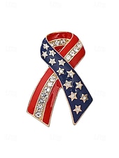 Недорогие Аксессуары-Женская брошь-булавка из сплава с изображением флага США, представленная в нескольких вариантах, идеально подходит для празднования 250-летия США, Дня независимости, вечерних мероприятий и торжественных случаев.