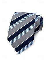 お買い得  結婚 ACC-メンズポリエステルストライプネクタイ、クラシックフォーマルビジネス＆ウェディングパーティーアクセサリー、複数の色、男性のためのエレガントなプロフェッショナルスタイル