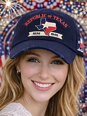  Cappello unisex 250° anniversario/indipendenza, berretto da baseball, portatile, traspirante, quotidiano, per esterni, strada, ricamo, bandiera