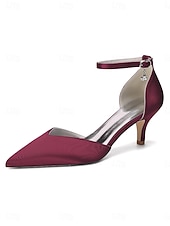abordables Madre de la Novia/Novio-Zapatos de tacón bajo color champán para mujer con tira en el tobillo, elegantes zapatos para la madre de la novia para bodas en jardines, zapatos de vestir de punta afilada y tacón bajo para