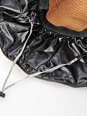 Недорогие Женские шляпы-Женская складная солнцезащитная шляпа в стиле бохо с чехлом для хранения, портативная пляжная шляпа из полиэстера с широкими полями, различных цветов, для повседневной носки, путешествий, отдыха и курортного отдыха.