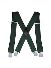 billige Bryllup ACC-Elastiske justerbare seler i polyester for menn i flere farger for bryllupsfester, kontorpendling, forretningsantrekk og formell bruk