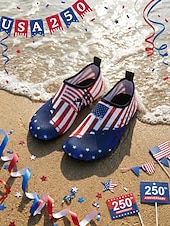  Chaussures aquatiques pour femmes, commémorant le 250e anniversaire des États-Unis – Chaussures aquatiques patriotiques à séchage rapide, ornées de la Statue de la Liberté, idéales pour la plage, la