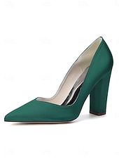 Χαμηλού Κόστους Μητέρα της Νύφης/του Γαμπρού-Γυναικεία μπλε σκούρο γόβες με ψηλό τακούνι, κομψά παπούτσια για τη μητέρα της νύφης για γάμο στην πόλη, άνετα παπούτσια με μυτερή μύτη και μεσαίο τακούνι για επίσημες εκδηλώσεις &amp;βραδινά ρούχα