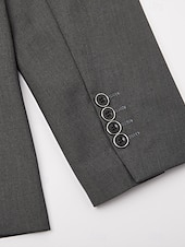 tanie Impreza świąteczna-Męski Impreza Ślub Smokingi Garnitury Klapy szalowe Wycięcie Czarny Rumiany róż Moda Codzienny Solidne kolory Dopasowana 2 sztuka zestaw Pojedynczy biust na jeden guzik