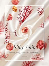 levne košile, topy a halenky-hedvábný saténový top Coral Riviera