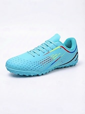 economico Scarpe da Calcio per Uomini-Scarpe da ginnastica sportive nere da uomo con dettagli a strisce arcobaleno, traspiranti, leggere, da corsa, calzature sportive alla moda per uomo, perfette per allenamento, camminate, palestra e abbigliamento casual.