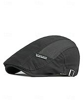 economico Cappelli da uomo-Berretto piatto da uomo in cotone a rete, regolabile e traspirante, modello newsboy ivy hat, ideale per l'uso quotidiano, le vacanze al mare, i viaggi e lo stile estivo all'aperto.
