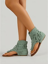 cheap Ankle Boots-Women's Brown Suede Fringe Ankle Boots – Boho Chic Festival Footwear for Outdoor Music Events