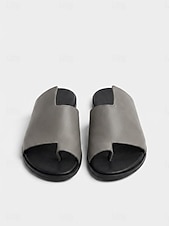 ieftine Sandale tip slide-Pentru femei Sandale Papuci Boho Sandale plate Sandale Ortopedice Sandale Bunion În aer liber Zilnic Plajă Culoare solidă Vară Primăvară Toc Drept Vârf deschis Clasic Casual minimalism Poliester