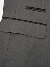 tanie Impreza świąteczna-Męski Impreza Ślub Smokingi Garnitury Klapy szalowe Wycięcie Czarny Rumiany róż Moda Codzienny Solidne kolory Dopasowana 2 sztuka zestaw Pojedynczy biust na jeden guzik