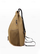 economico Zaini da Esterno-Zaino da donna in nylon, disponibile in vari colori, di grande capacità con numerose tasche, leggero e resistente, ideale per vacanze al mare, sport all'aria aperta e per l'uso quotidiano.