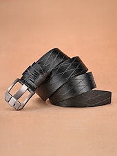 preiswerte Herrengürtel-Vintage-Businessgürtel für Herren aus Lederimitat, verstellbare Länge, verschiedene Farben, klassischer Retro-Stil, perfekt für den Arbeitsweg, Urlaub und Freizeit.