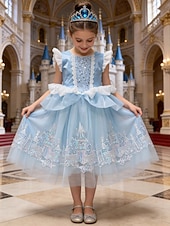 economico Costumi per bambine-Strega magica Principessa Vestito Costume Cosplay Abiti Film Moda Carino Tutù for Ragazze Bambini Mascherata Quotidiano Feste Ferie